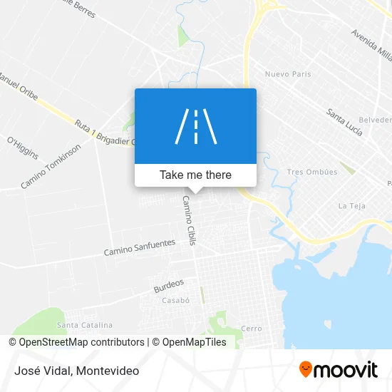José Vidal map