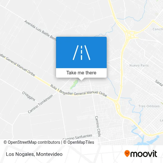 Los Nogales map