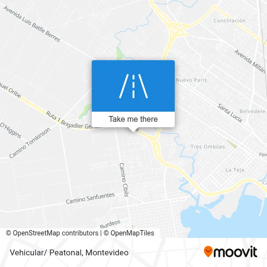 Vehicular/ Peatonal map