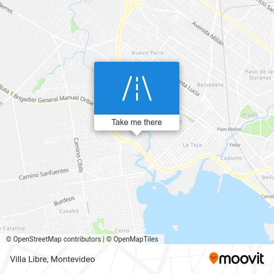 Villa Libre map