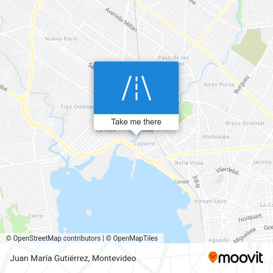 Juan María Gutiérrez map