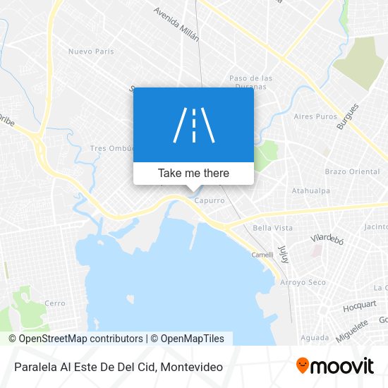 Paralela Al Este De Del Cid map