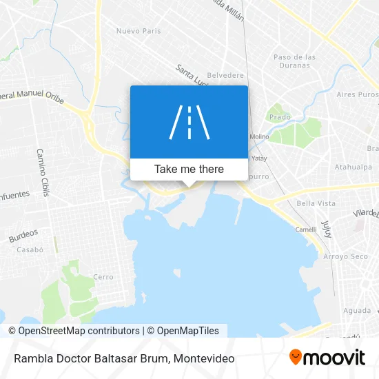 Rambla Doctor Baltasar Brum map