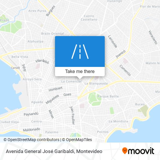 Avenida General José Garibaldi map