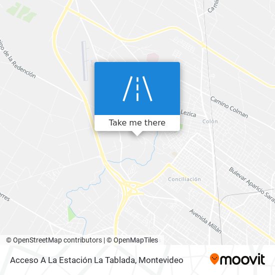 Mapa de Acceso A La Estación La Tablada