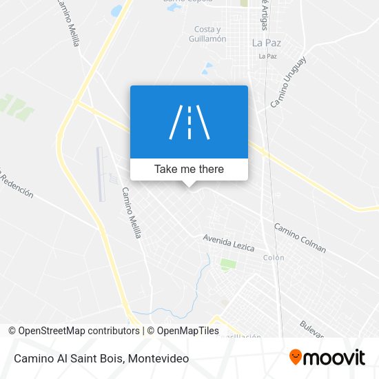 Camino Al Saint Bois map