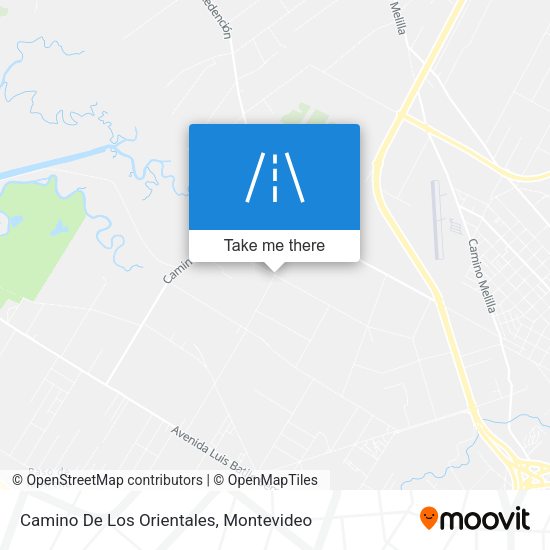 Camino De Los Orientales map