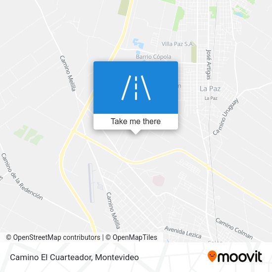 Camino El Cuarteador map