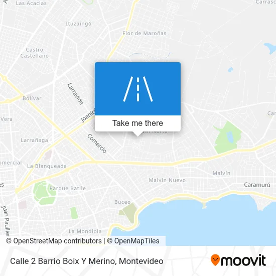 Mapa de Calle 2 Barrio Boix Y Merino