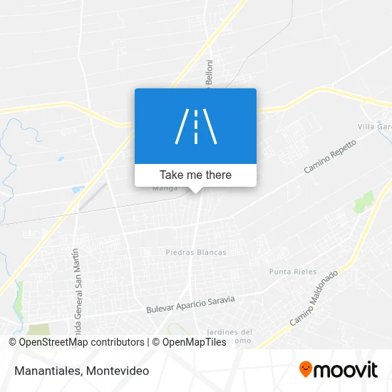 Manantiales map