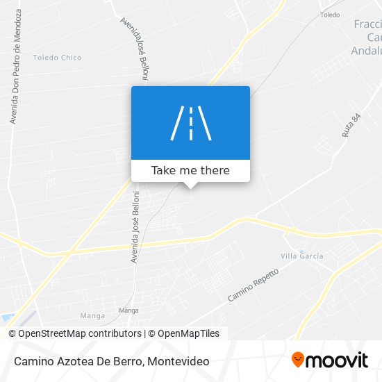 Camino Azotea De Berro map