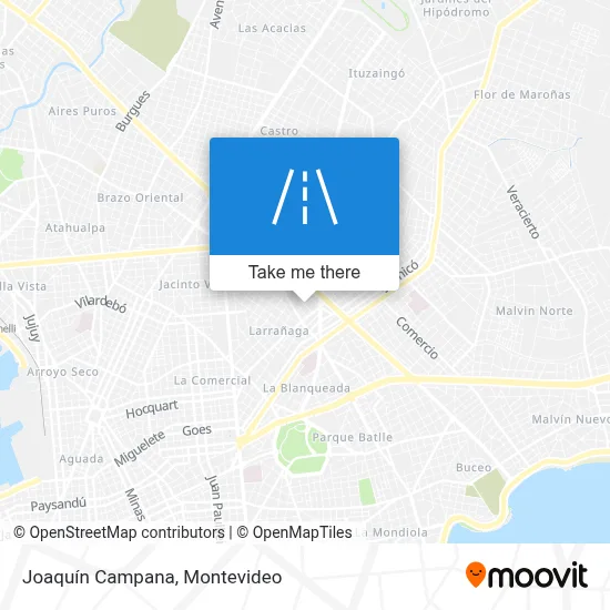 Joaquín Campana map