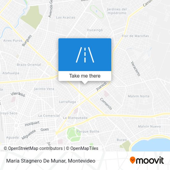 María Stagnero De Munar map