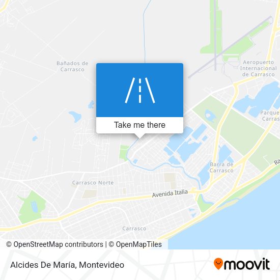 Alcides De María map