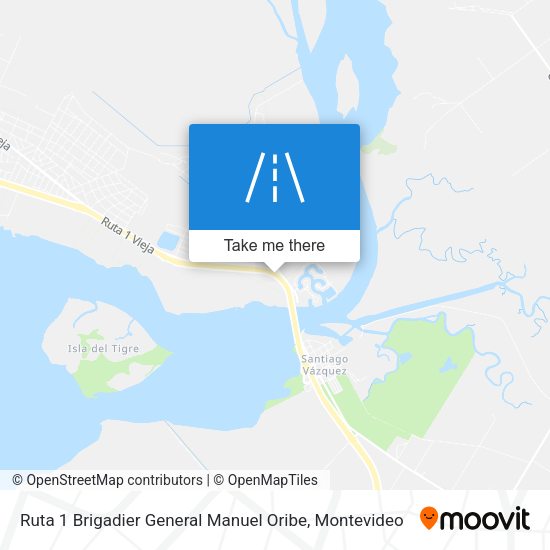 Mapa de Ruta 1 Brigadier General Manuel Oribe