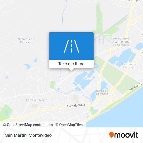 San Martín map