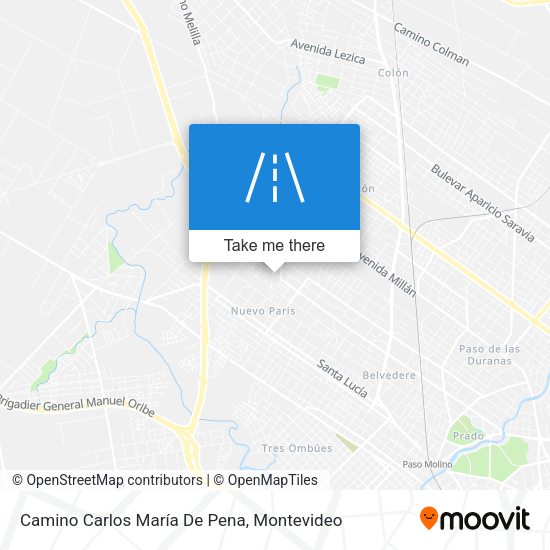 Camino Carlos María De Pena map