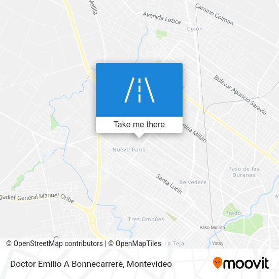 Doctor Emilio A Bonnecarrere map