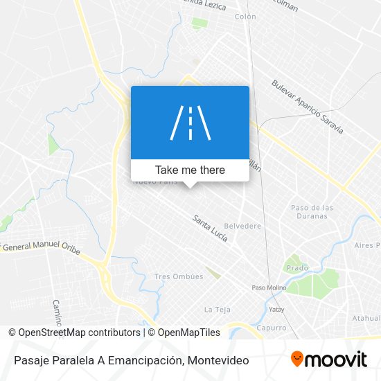 Pasaje Paralela A Emancipación map