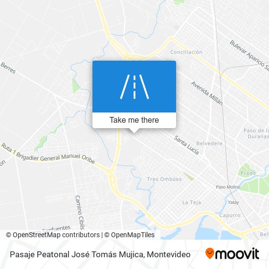 Mapa de Pasaje Peatonal José Tomás Mujica