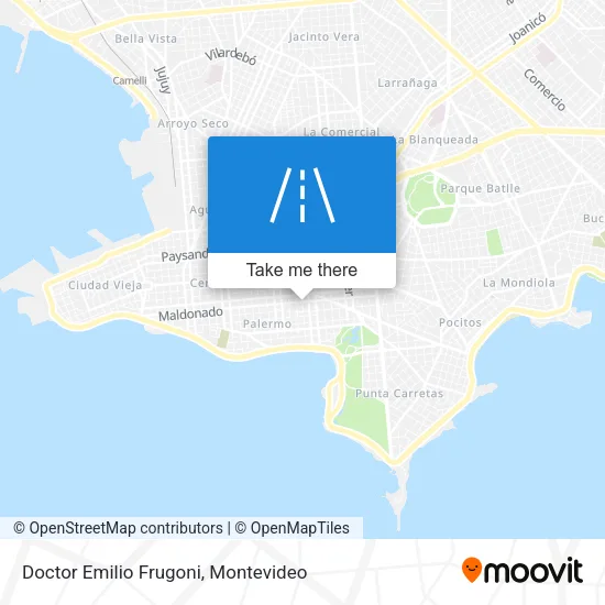 Doctor Emilio Frugoni map