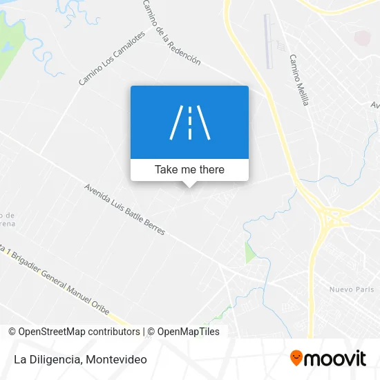 La Diligencia map