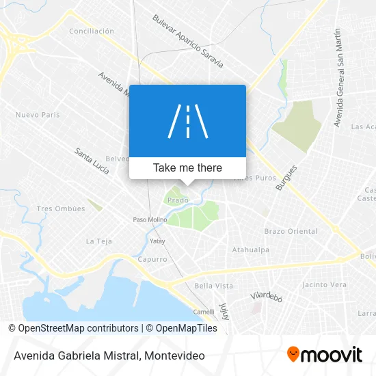 Avenida Gabriela Mistral map