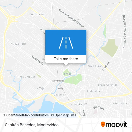 Capitán Basedas map