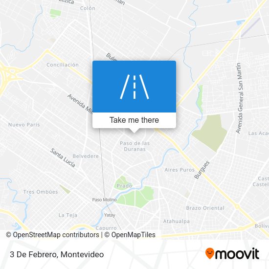 Mapa de 3 De Febrero