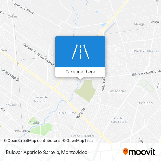 Bulevar Aparicio Saravia map