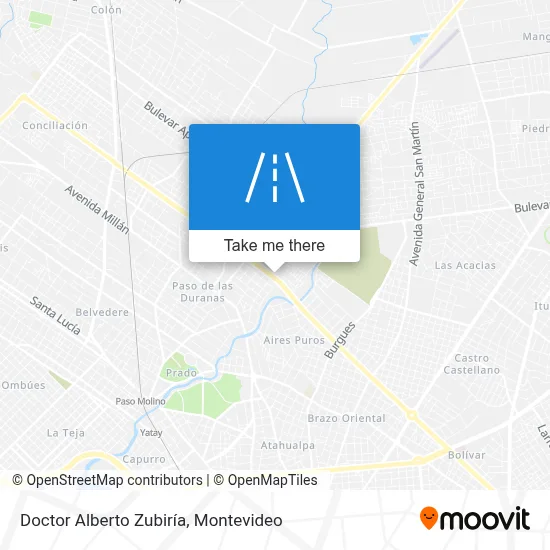 Doctor Alberto Zubiría map