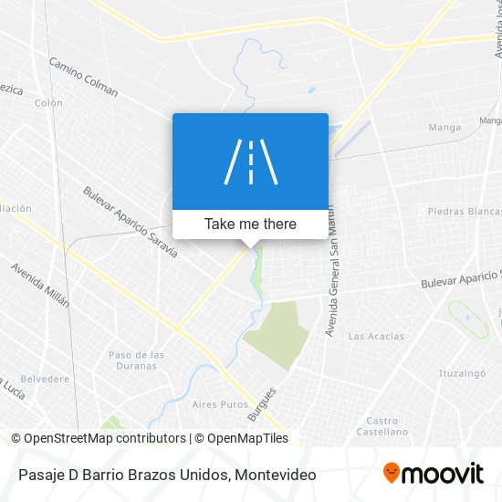 Pasaje D Barrio Brazos Unidos map