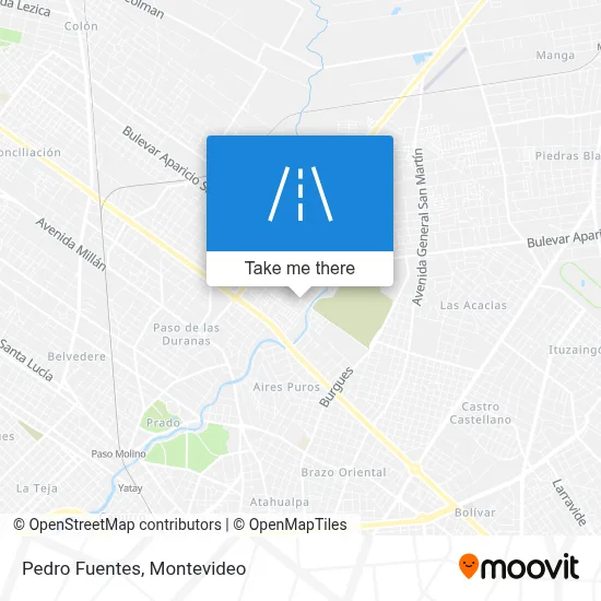 Pedro Fuentes map