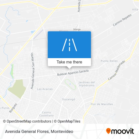Avenida General Flores map