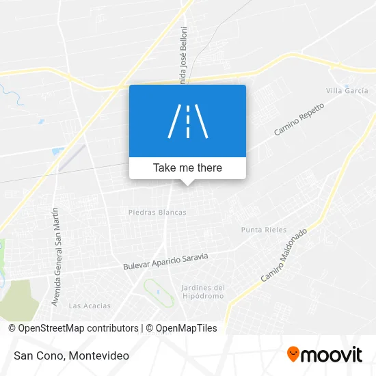 San Cono map