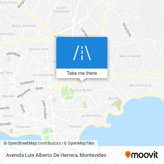 Mapa de Avenida Luis Alberto De Herrera