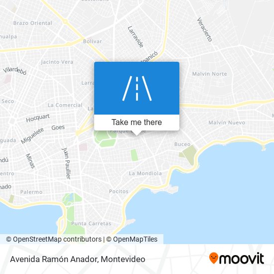 Avenida Ramón Anador map
