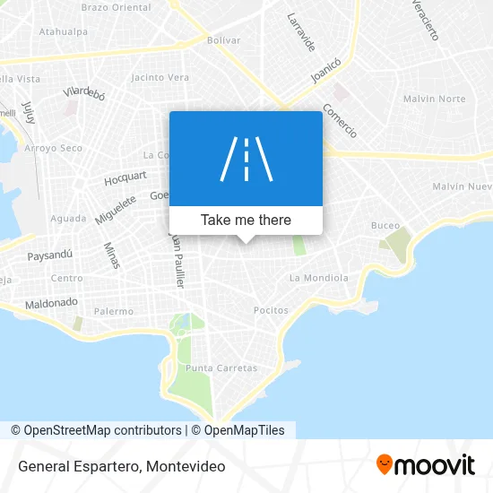 General Espartero map