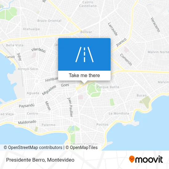 Presidente Berro map