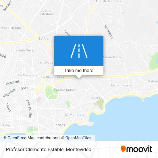 Profesor Clemente Estable map