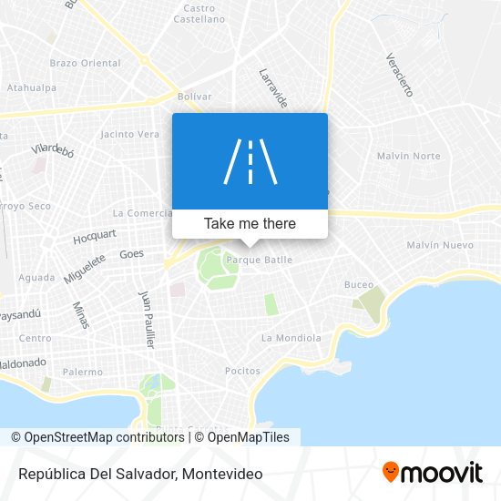 Mapa de República Del Salvador