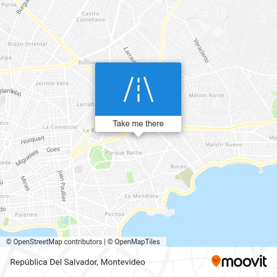 República Del Salvador map