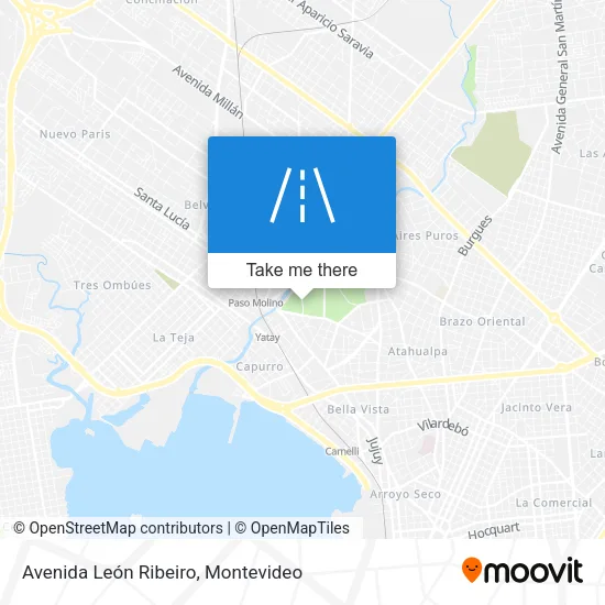 Avenida León Ribeiro map