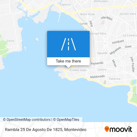 Rambla 25 De Agosto De 1825 map