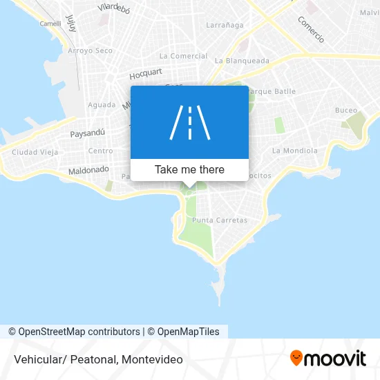 Vehicular/ Peatonal map