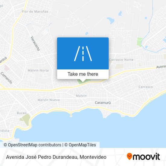 Avenida José Pedro Durandeau map