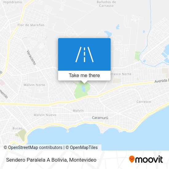 Mapa de Sendero Paralela A Bolivia