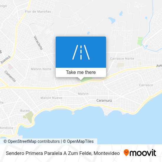 Sendero Primera Paralela A Zum Felde map
