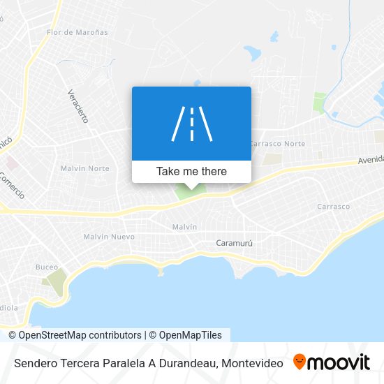 Sendero Tercera Paralela A Durandeau map