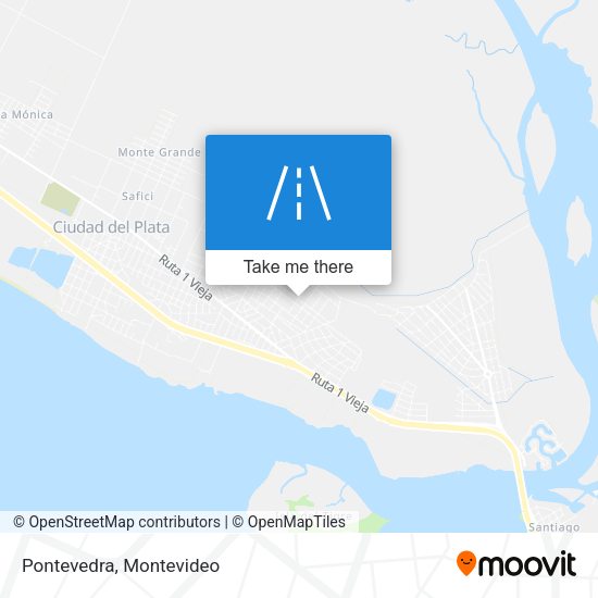Pontevedra map